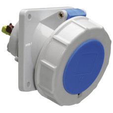 EB-Steckdose CEE Bals schräg 32A 4P 230V 9h IP67 Ni 85x85mm QC