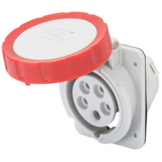 EB-Steckdose CEE Gewiss 309 HP 5P 32A 400V rot 6h IP67 Schraube 95x80mm