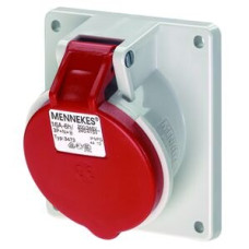 EB-Steckdose CEE rot 16A 5P 6h 400V schräg TwinContact IP44