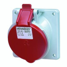 EB-Steckdose CEE rot 32A 5P 6h 400V schräg TwinContact IP44