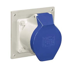 EB-Steckdose CEEtyp 3L 32A 6h gerade, Flansch Gr. III EB-Steckdose CEEtyp 3L 32A 6h gerade, Flansch Gr. III