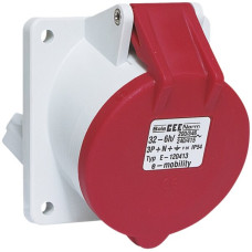 EB Steckdose E-Mobility CEE 5P 32A 400V 6h rot IP44