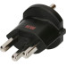 Fixadapter MH 3L 16A 230VAC Schuko/T23 CEE7/7-CH T23 schwarz