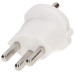 Fixadapter MH 3L 16A 230VAC Schuko/T23 CEE7/7-CH T23 weiss