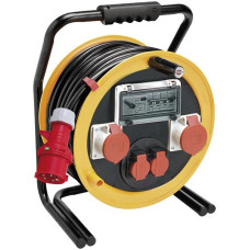 Kabelrolle Brobusta 380 Ø380mm 25m 5x4mm² 2xT25 1xCEE16 1xFI/LS gelb