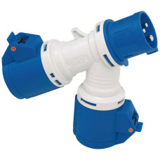 Kreuzverteiler Brennenstuhl 1xStecker CEE16/3 2xKupplung CEE16/3 IP44