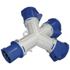 Kreuzverteiler Brennenstuhl 1xStecker CEE16/3 3xKupplung CEE16/3 IP44