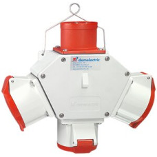 Kreuzverteiler Demelectric HG840 3xCEE 32/5 1xStecker CEE 32/5