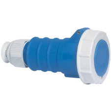 Kupplung CEE Bals 3P 16A 230V 6h blau IP67 vernickelt QC.TE-Plus