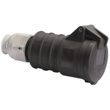 Kupplung CEE Bals 4P 16A 500V 7h schwarz IP44 vernickelt Quick C.