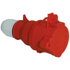 Kupplung CEE Bals 5P 16A 400V 6h rot IP44 vernickelt QC.abschlies.