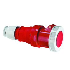 Kupplung CEE Bals 5P 16A 400V 6h rot IP67 vernickelt QC.TE-Plus