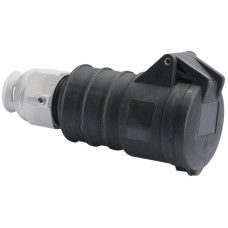Kupplung CEE Bals 5P 16A 500V 7h schwarz IP44 vernickelt Quick C.