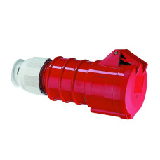Kupplung CEE Bals 5P 32A 400V 6h rot IP44 vernickelt QC.TE-Plus