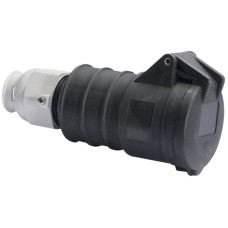 Kupplung CEE Bals 5P 32A 500V 7h schwarz IP44 vernickelt Quick C.