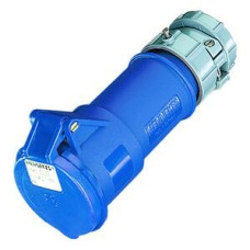 Kupplung CEE-Powertop32A 3P 6h 230V blau mit Verschraubung