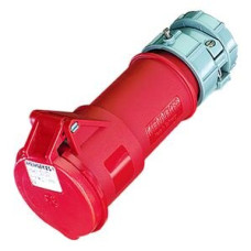 Kupplung CEE-Powertop32A 5P 6h 400V rot mit Verschraubung