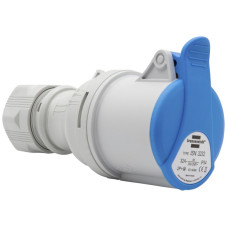 Kupplungssteckdose Brennenstuhl CEE 32A 2L+PE 230V 6h blau Ø74x171mm IP44