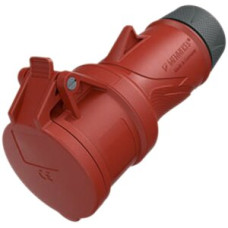 Kupplungssteckdose CEE PowerTOPXtra R 16A IP54 5P 6h 400V Ø69x174mm rot