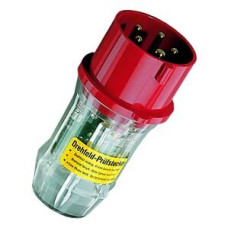 Prüfstecker CEE 32A 5P 6h 400V rot Drehfeldkontrolle