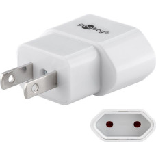 Reiseadapter MAX HAURI US/JP/CEE7/16 2L 250V 16A weiss