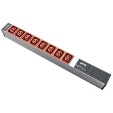 Steckdosenleiste 19" PDU-Line 8xIEXC13/C19 SPD 3m CEE16 1HE orange