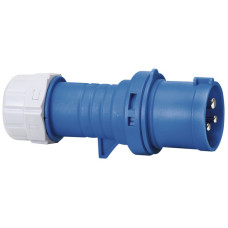 Stecker Brennenstuhl CEE 16A 2L+PE 230V 6h blau Ø50x125mm IP44