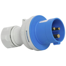 Stecker Brennenstuhl CEE 16A 2L+PE 230V 6h blau Ø65x131mm IP44