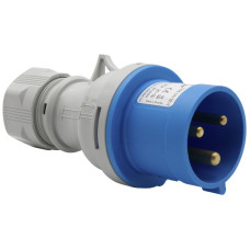 Stecker Brennenstuhl CEE 32A 2L+PE 230V 6h blau Ø74x163mm IP44
