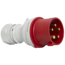 Stecker Brennenstuhl CEE 32A 3L+N+PE 400V 6h rot Ø74x166mm IP44