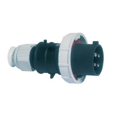 Stecker CEE Bals 5P 16A 500V 7h schwarz IP67 vernickelt QC.TE-Plus