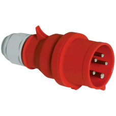 Stecker CEE Bals 5P 32A 400V 3h rot IP44 vernickelt Quick C.