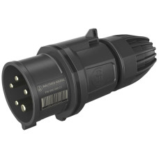Stecker CEE NEO 5P 16A 500V 7h schwarz IP54 schraublose Klemme
