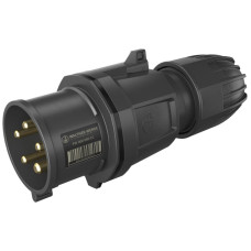 Stecker CEE NEO 5P 32A 500V 7h schwarz IP54 schraublose Klemme
