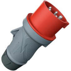 Stecker CEE PowerTOPXtra R 32A IP54 5P 6h 400V Ø78×196mm rot
