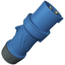 Stecker CEE PowerTOPXtra S 16A IP54 3P 6h 230V Ø68x163mm blau