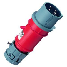 Stecker CEE-Powertop 16A 4P 6h 400V rot mit Verschraubung