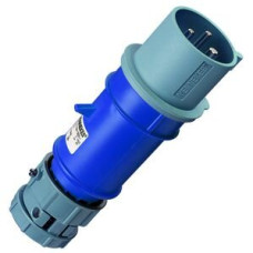 Stecker CEE-Powertop 32A 3P 6h 230V blau mit Verschraubung