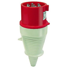 Stecker CEEtyp 7L 32A 6h Kontakte vernickelt