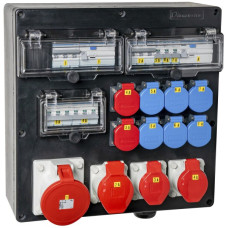 Stromverteiler DEM DB43824 125A 7xLS 2xFI 6xT23 2xT25 2x16A 2x32A 1x63A