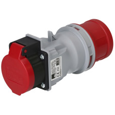 Übergangsstecker MH Stecker CEE 16A/Steckdose Typ 25 rot 400V 16A IP44/IP55