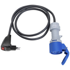 Verlängerungskabel Brennenstuhl PVC 16A 230V 3x1.5mm² T12/CEE16 Reset 1.5m schwarz