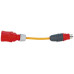 Verlängerungskabel Steffen EPR-PUR 5x2.5mm² 0.3m T25/CEE16 für Industrie orange