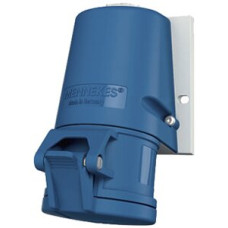 Wandsteckdose CEE 16A 3P 6h 230V blau Mennekes