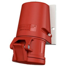 Wandsteckdose CEE 32A 4P 6h 400V rot Mennekes