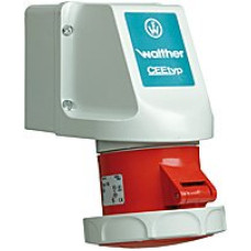Wandsteckdose CEEtyp 5L 32A 6h Deckel abschliessbar