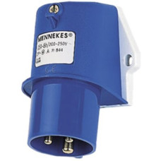 Wandstecker CEE Mennekes 2LPE 16A 6h 230V IP44