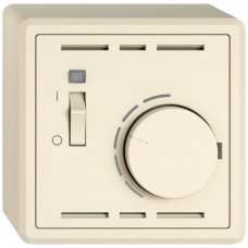 AP-Raumthermostat EDIZIO.liv SNAPFIX mit Schalter 230VAC 50Hz crema
