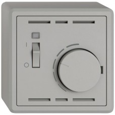 AP-Raumthermostat EDIZIO.liv SNAPFIX mit Schalter 230VAC 50Hz hellgrau