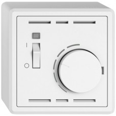 AP-Raumthermostat EDIZIO.liv SNAPFIX mit Schalter 230VAC 50Hz weiss